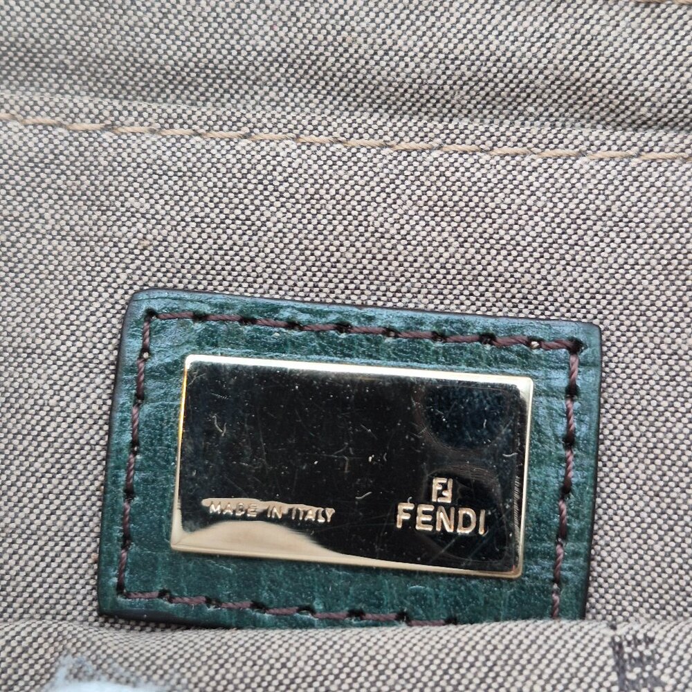 Vintage FENDI Monogram canvas Baguette with COA - Picture 9 of 14